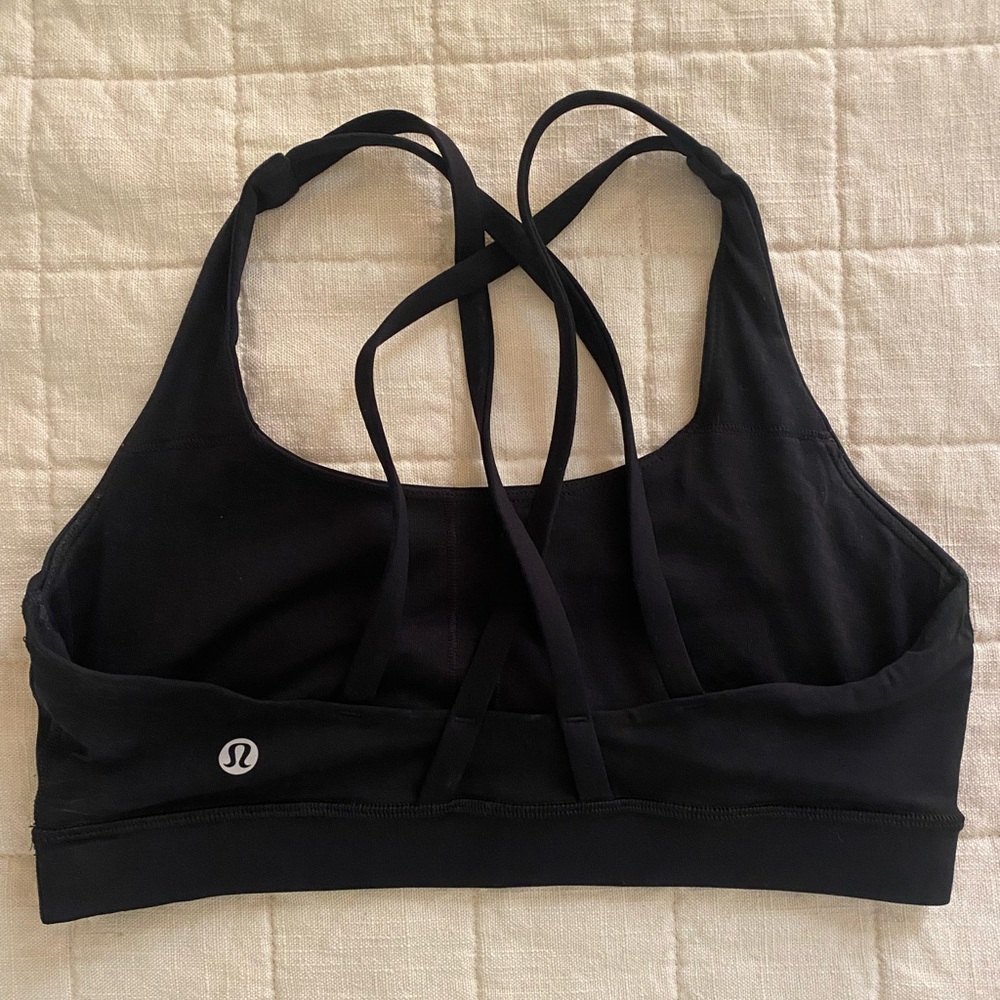 Lululemon Black Energy Bra Size 6
